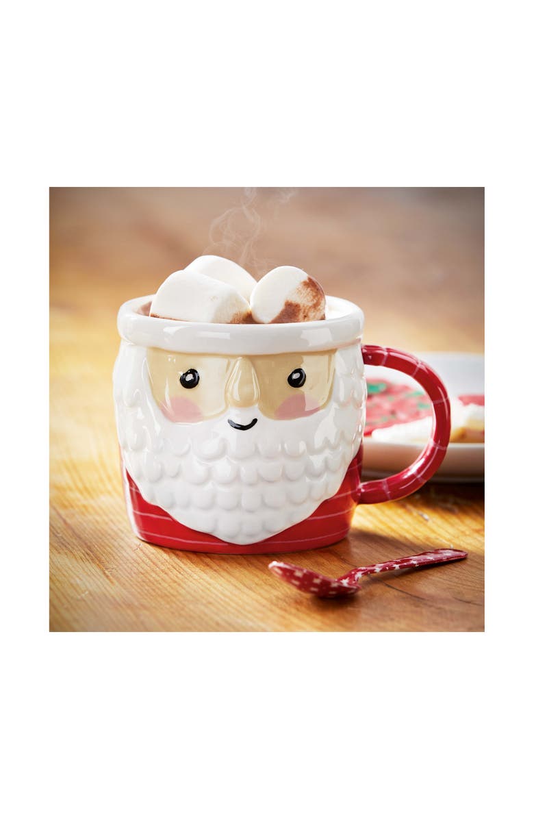 tag Santa Mug Ceramic Drinkware for Christmas Dishwasher Safe, Alternate, color, 