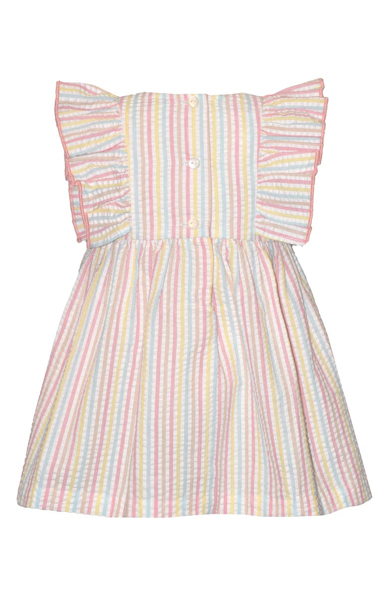 Iris & Ivy Embroidered Birds Smocked Dress, Alternate, color, Pink Multi