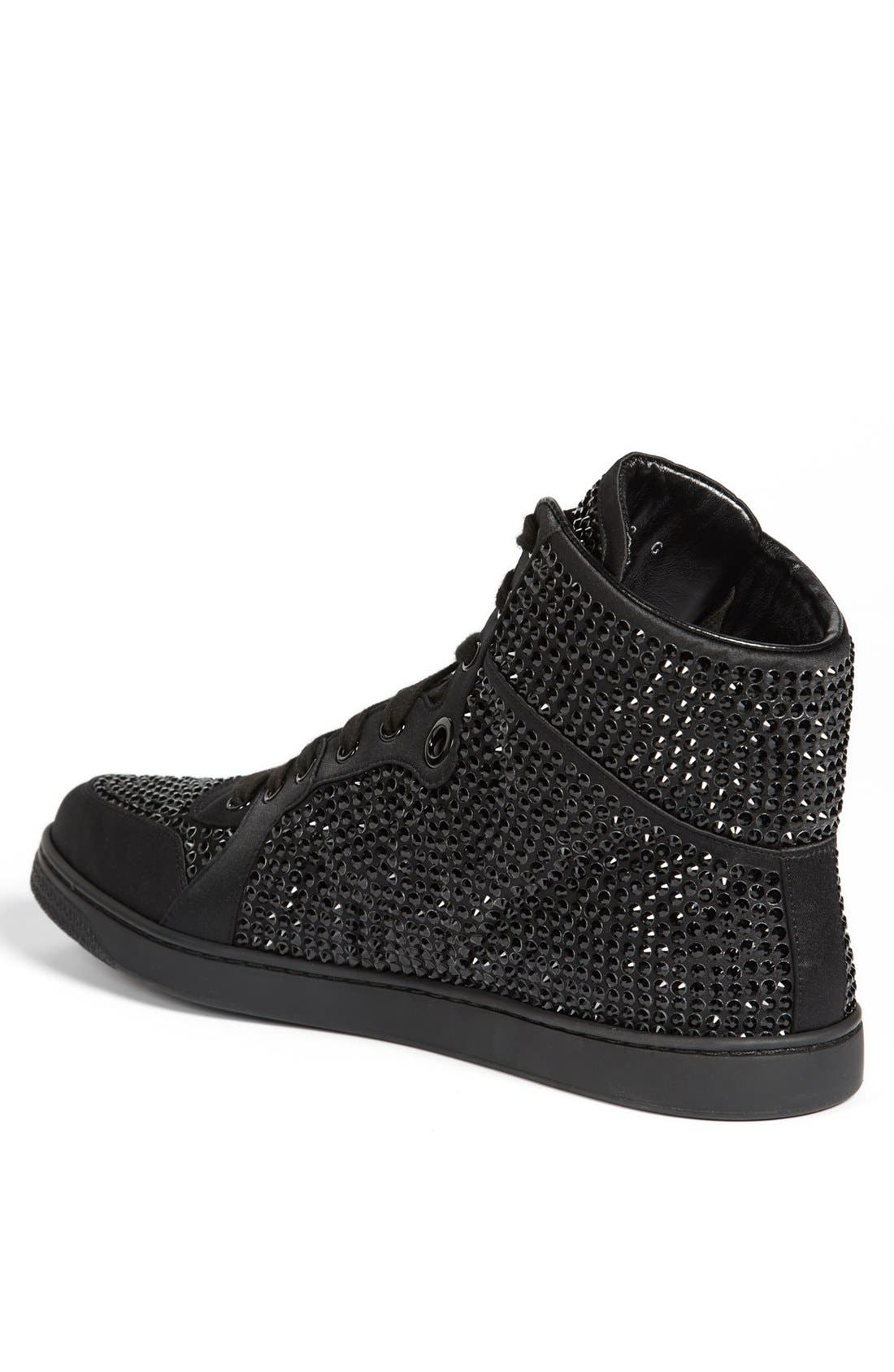 Gucci 'Coda' Crystal High Top Sneaker, Alternate, color, 