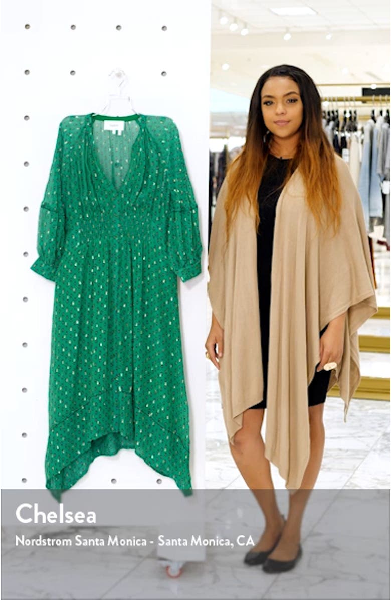 Cyana Metallic Dot Smock Waist Dress, sales video thumbnail