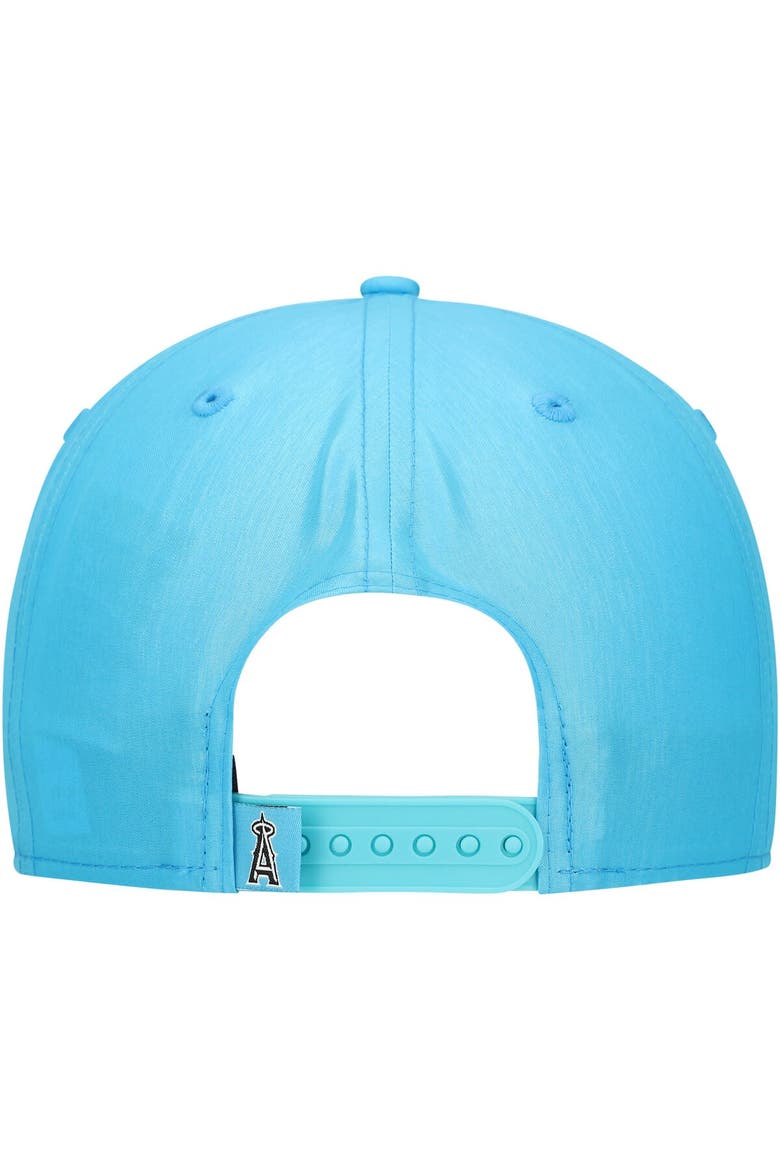 Men's New Era Blue Los Angeles Angels Neon Golfer Snapback Hat, Alternate, color, Blue