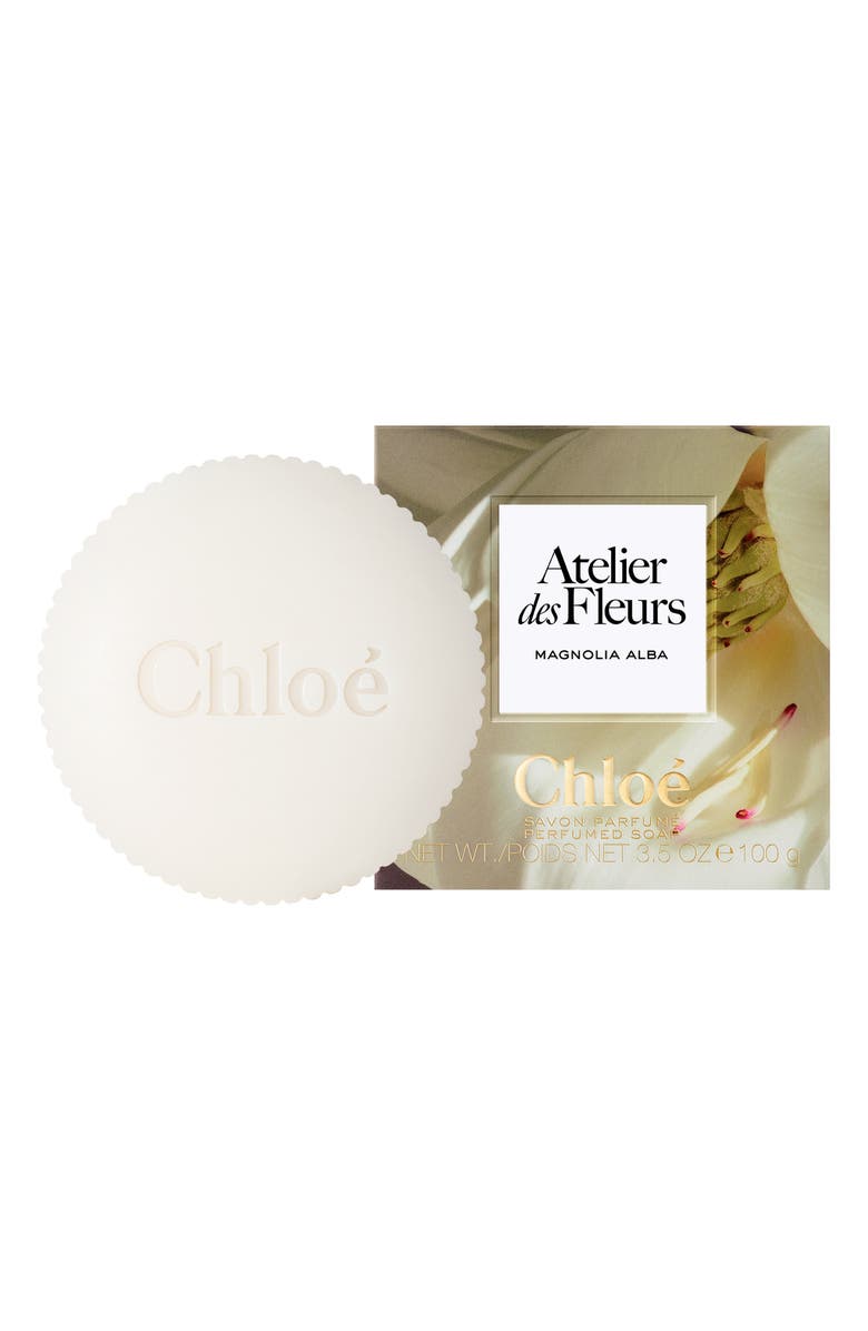 Chloé Atelier des Fleurs Magnolia Alba Perfumed Bar Soap, Alternate, color, 