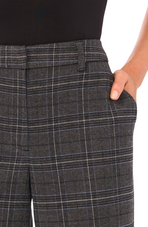 Halogenr Halogen(r) Plaid Straight Leg Pants In Black