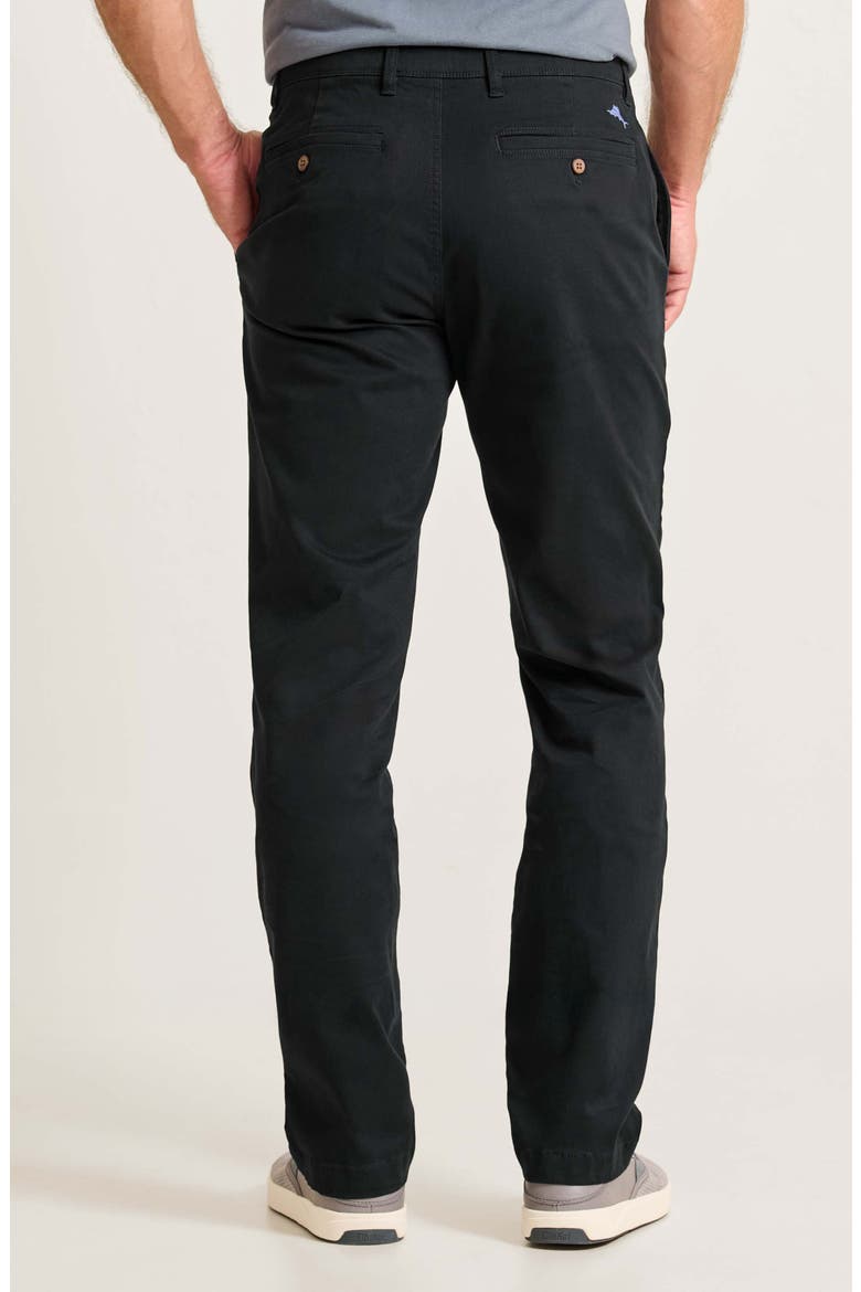 Boracay® Island Flat Front Stretch Chinos, Alternate, color, BLACK