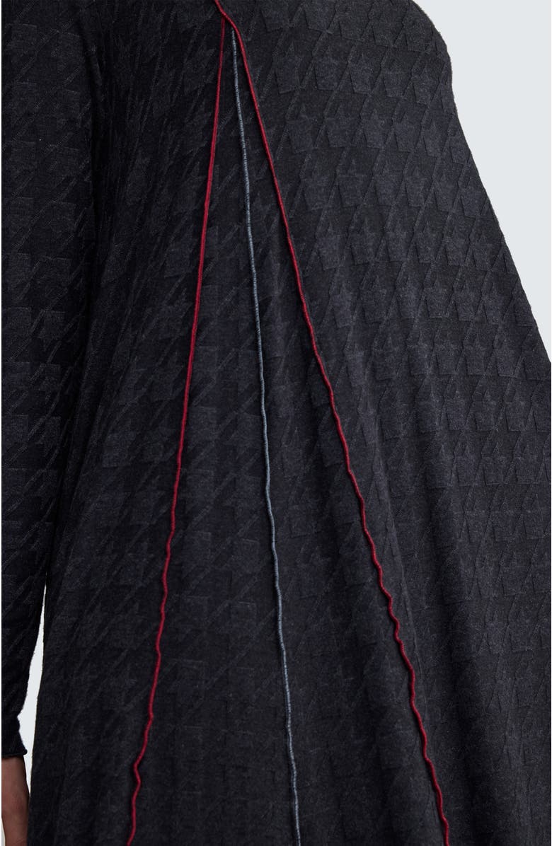 LUUKAA Lirien Asymmetrical Dress, Alternate, color, Coalblack Red