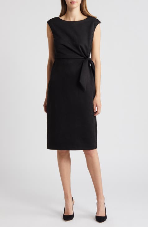 Tahari shawl collar sheath dress outlet black 8