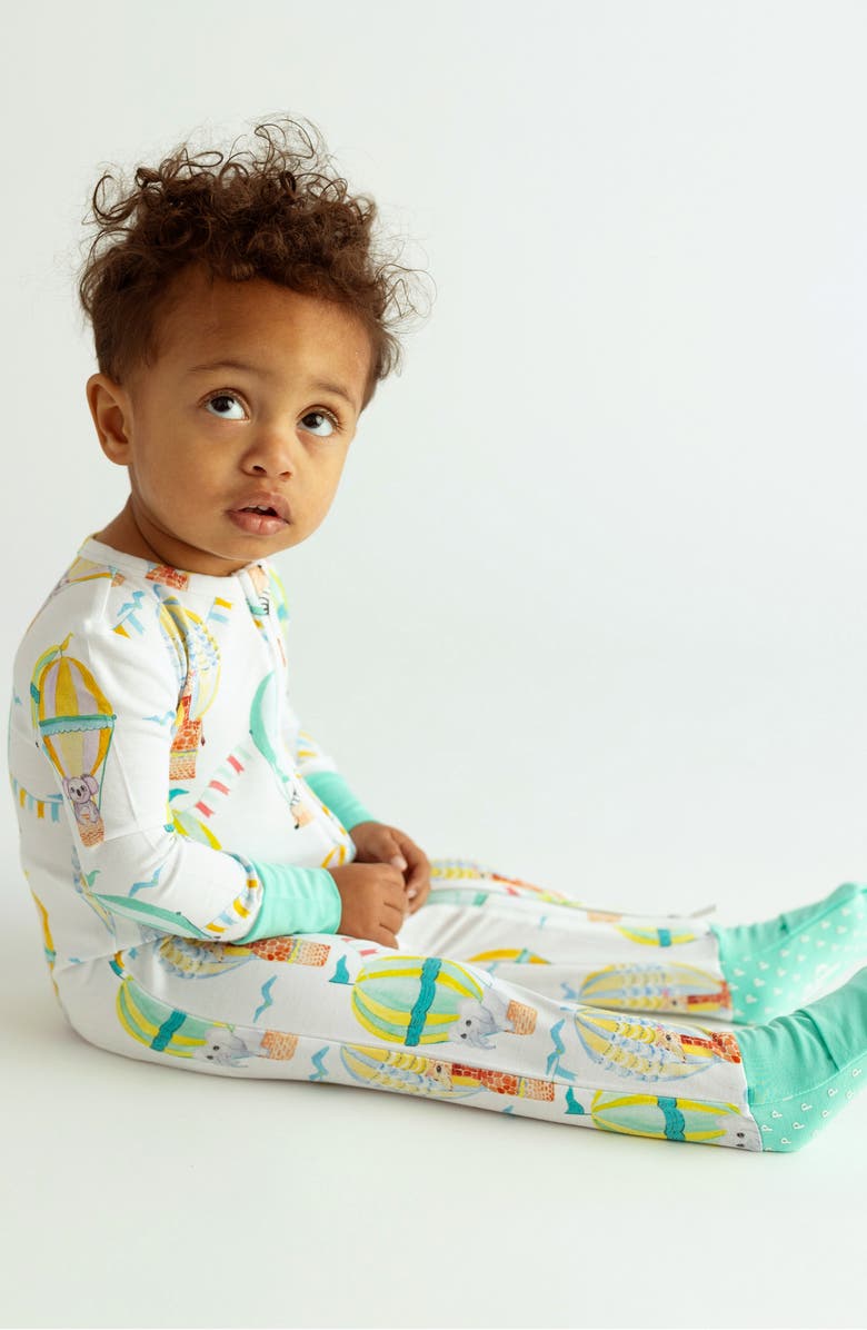 Posh Peanut Balloon Wonder Fitted Convertible One-Piece Pajamas, Alternate, color, 