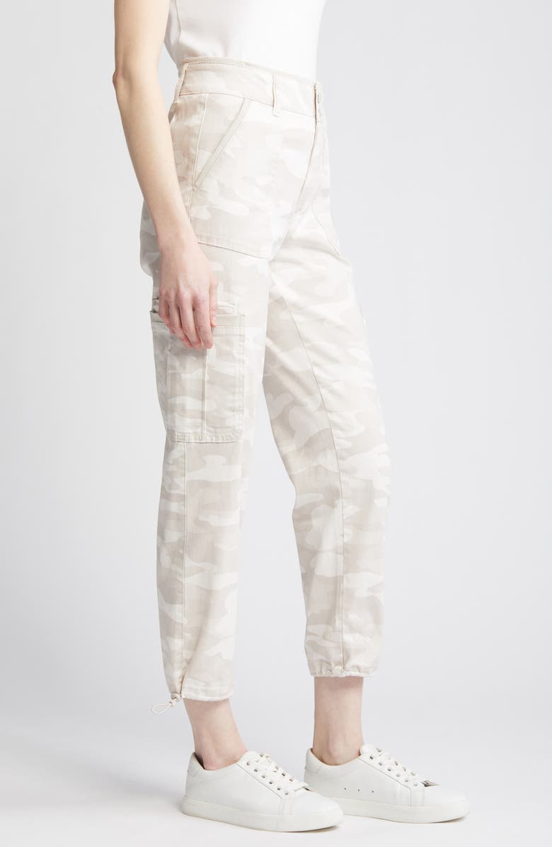 Wit & Wisdom 'Ab'Solution Camo Print Skyrise Ankle Stretch Twill Cargo Pants, Alternate, color,