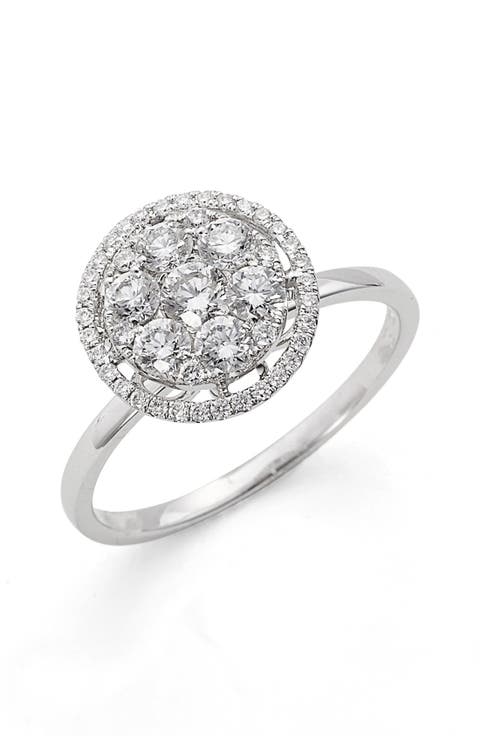 'Mika' Round Halo Diamond Ring (Nordstrom Exclusive)