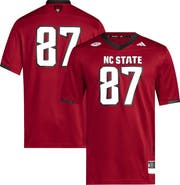 adidas Men's adidas #87 Red NC State Wolfpack Premier Jersey