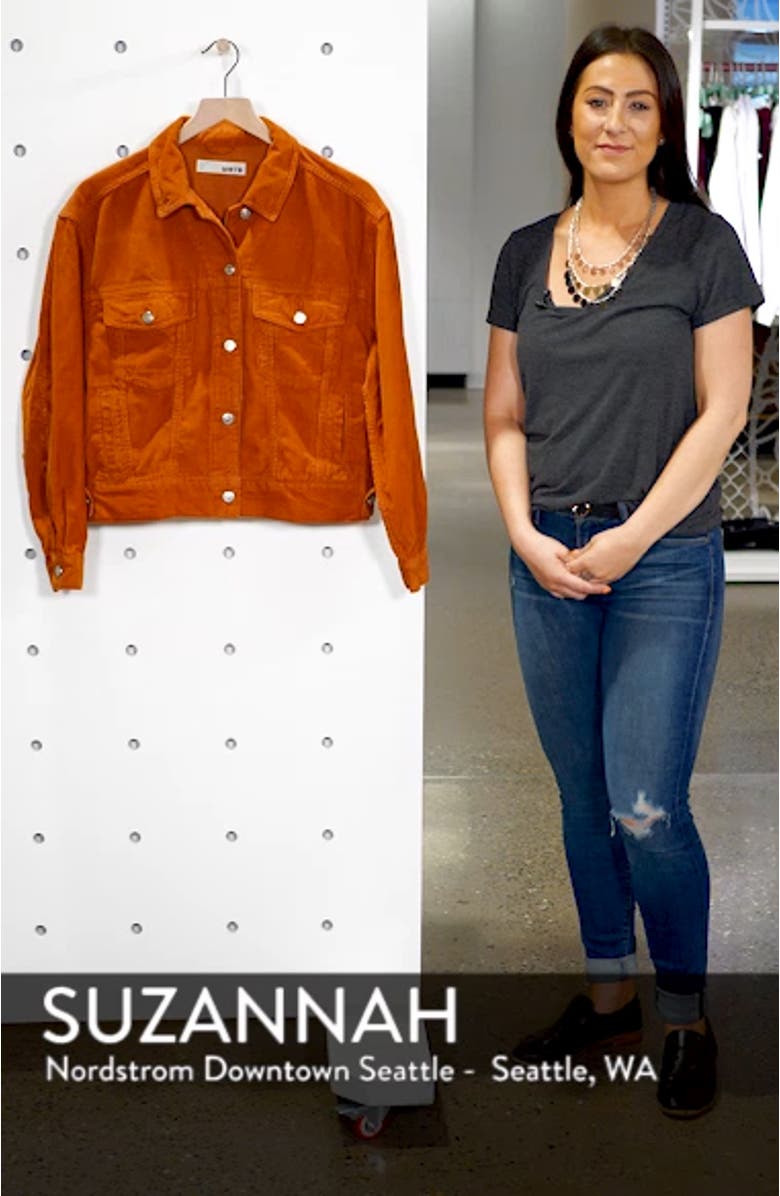 Boxy Oversize Corduroy Jacket, sales video thumbnail