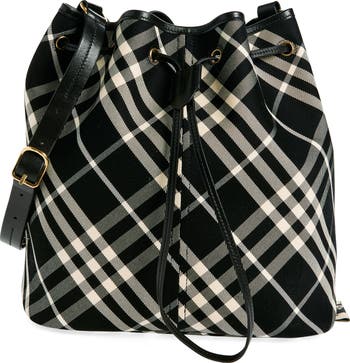 バーバリー Burberry Medium Drawstring Bucket Shoulder Bag Burberry Medium Twill Drawstring Bucket Handbag | Nordstrom