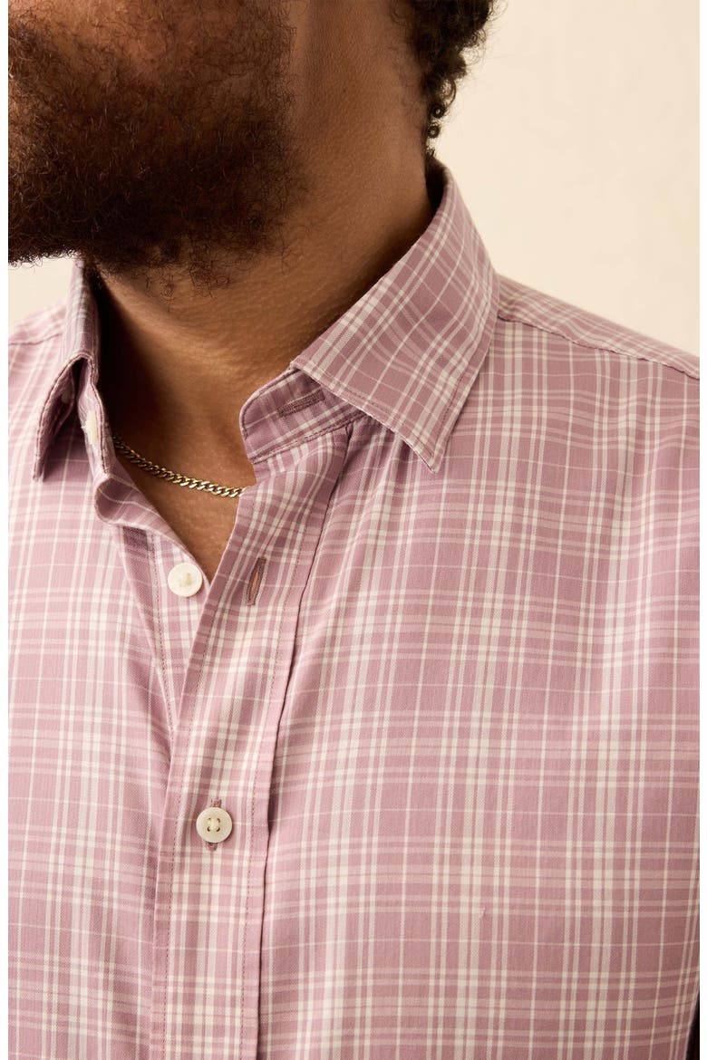 The Movement Button-Up Shirt, Alternate, color, PLUM CLOUD PLAID