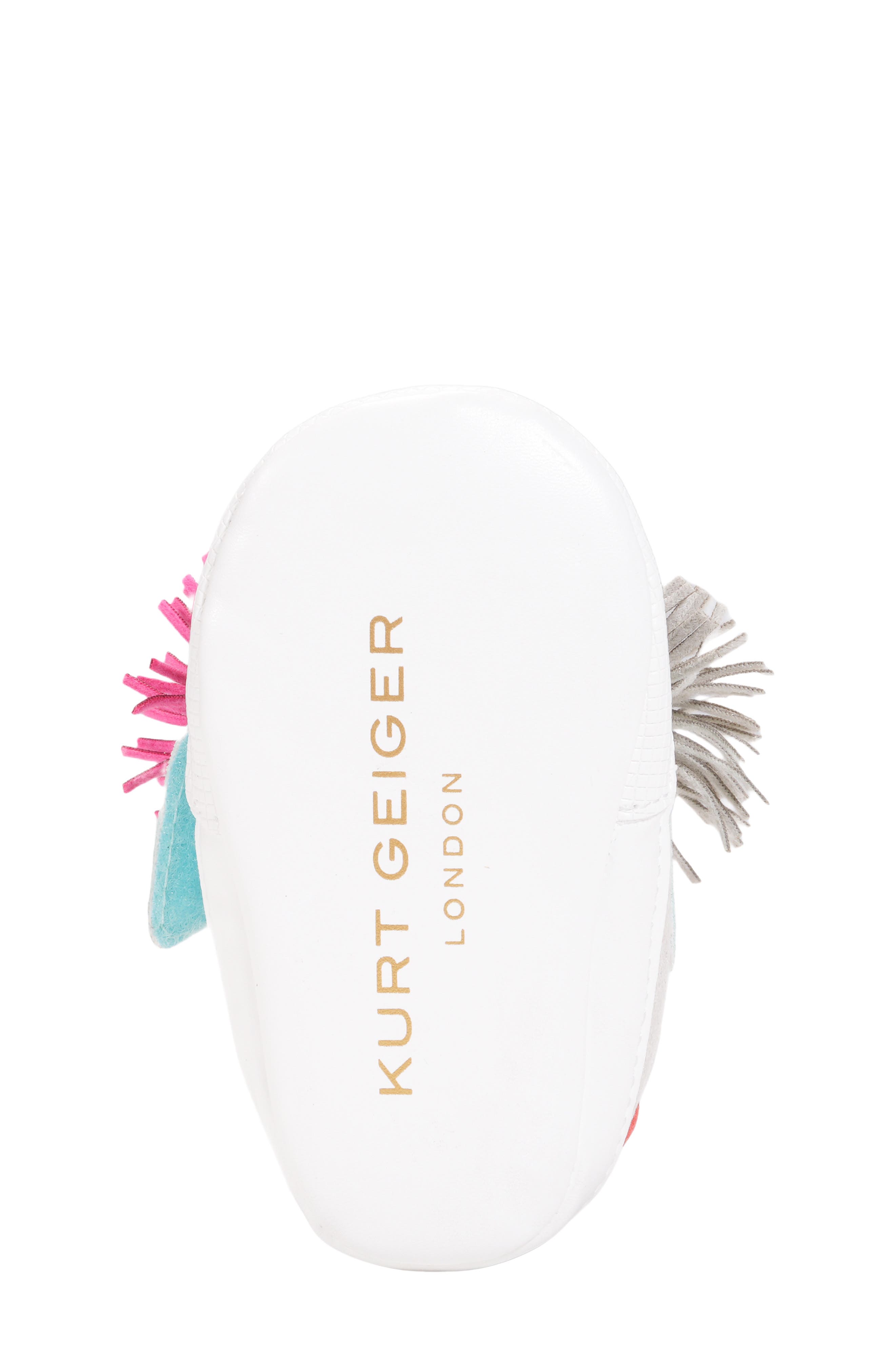 Kurt Geiger London Laney Fringe Sneaker, Alternate, color, Silver Multi