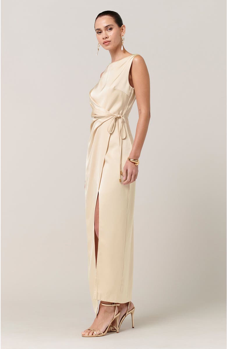 SAVEL Shona Midi Dress, Alternate, color, Oyster