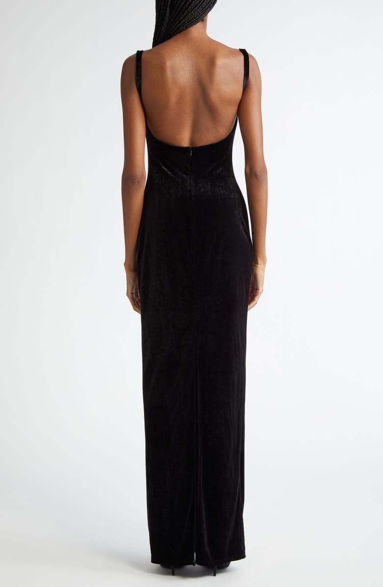 Balenciaga Velvet Gown, Alternate, color, 1000 Black