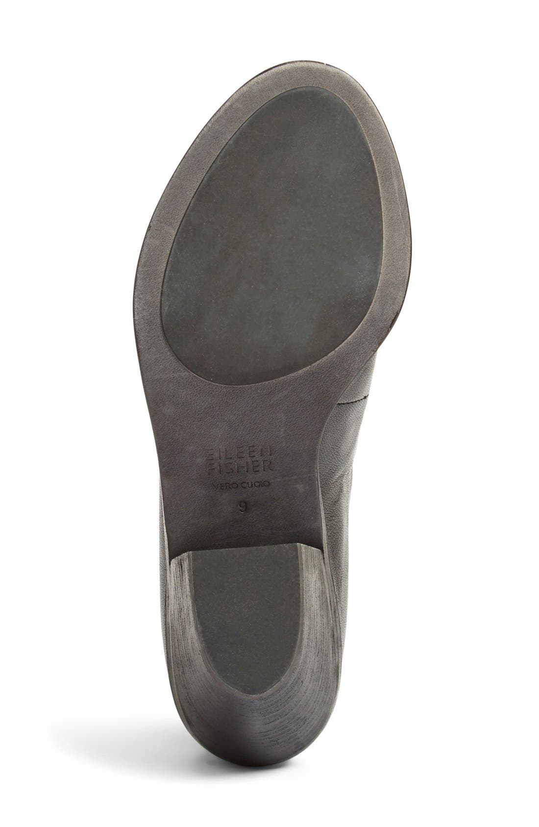 Eileen Fisher 'Ink' Open Toe Block Heel Bootie, Alternate, color, 