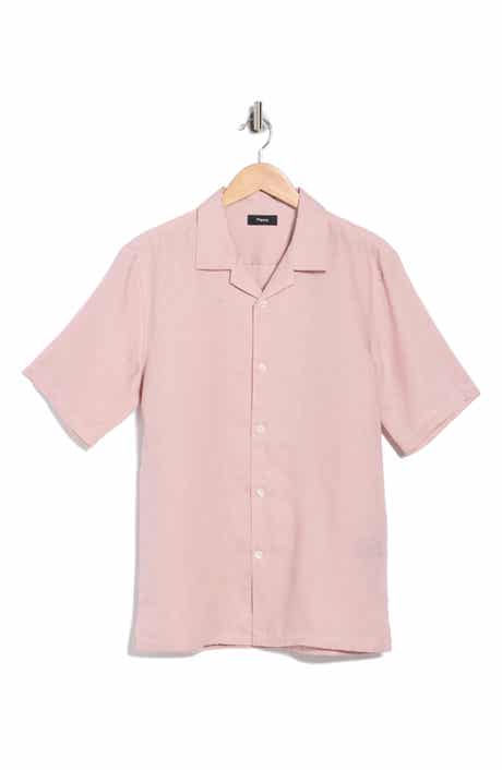 Theory Daze Short Sleeve Linen Button-Up Shirt