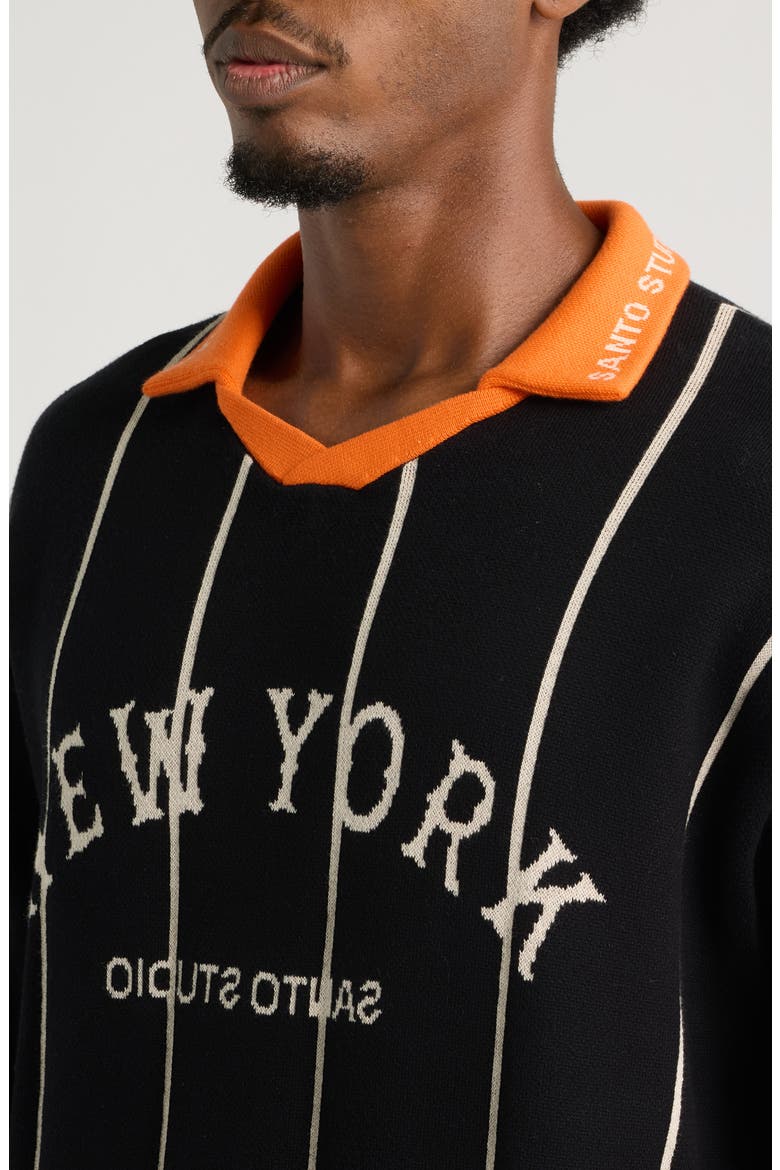 125 Cotton Rugby Sweater, Alternate, color, BLACK