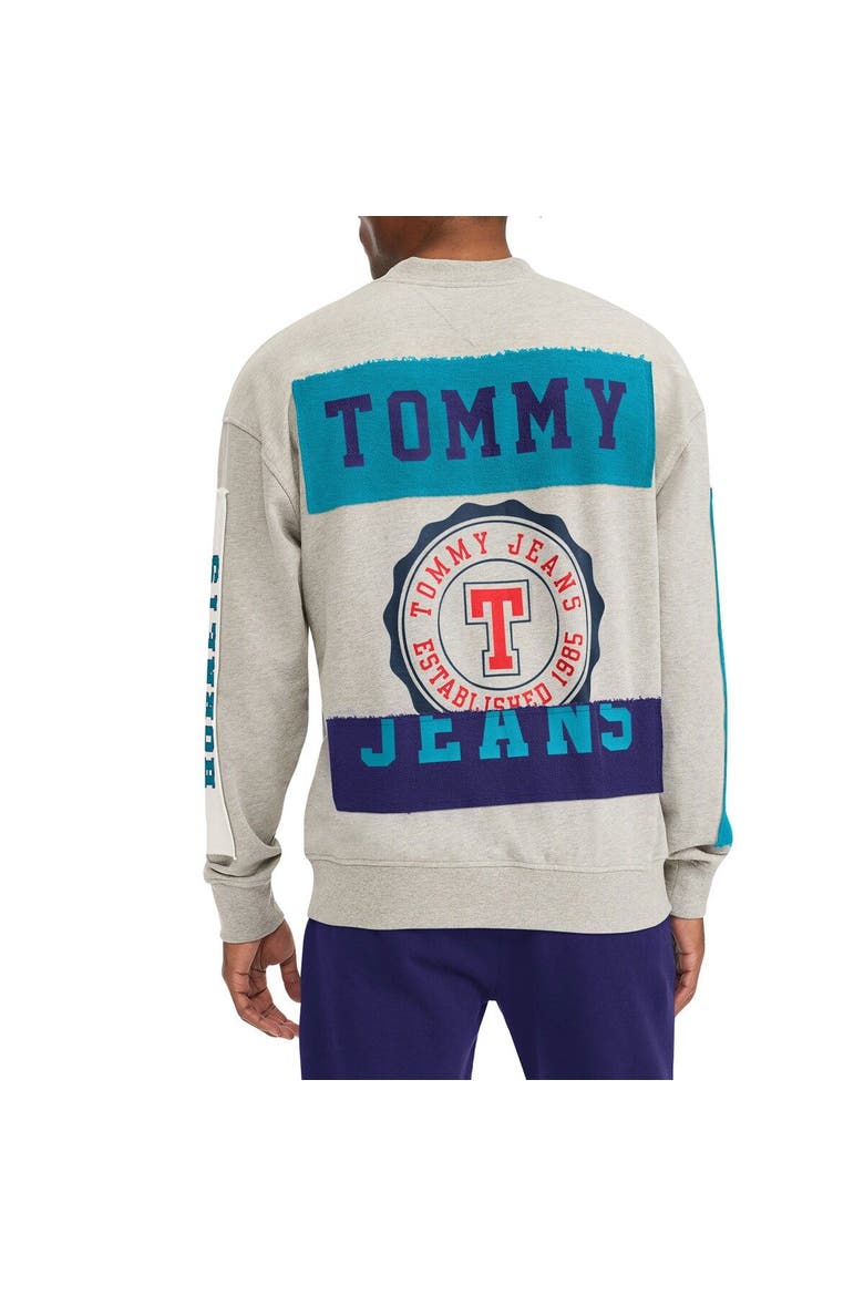 Men's Tommy Jeans Gray Charlotte Hornets James Patch Pullover Sweatshirt, Alternate, color, Gray