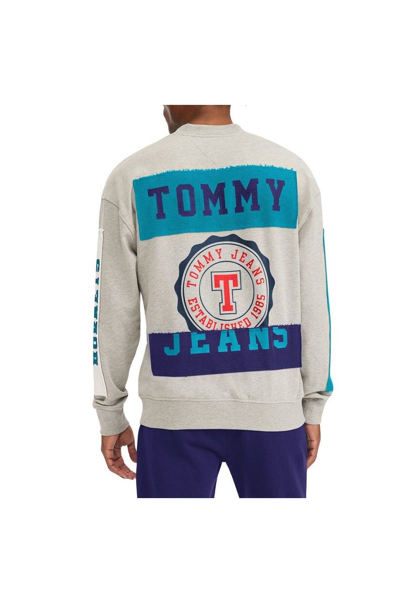 TOMMY JEANS Men's Tommy Jeans Gray Charlotte Hornets James Patch Pullover Sweatshirt, Alternate, color, Gray