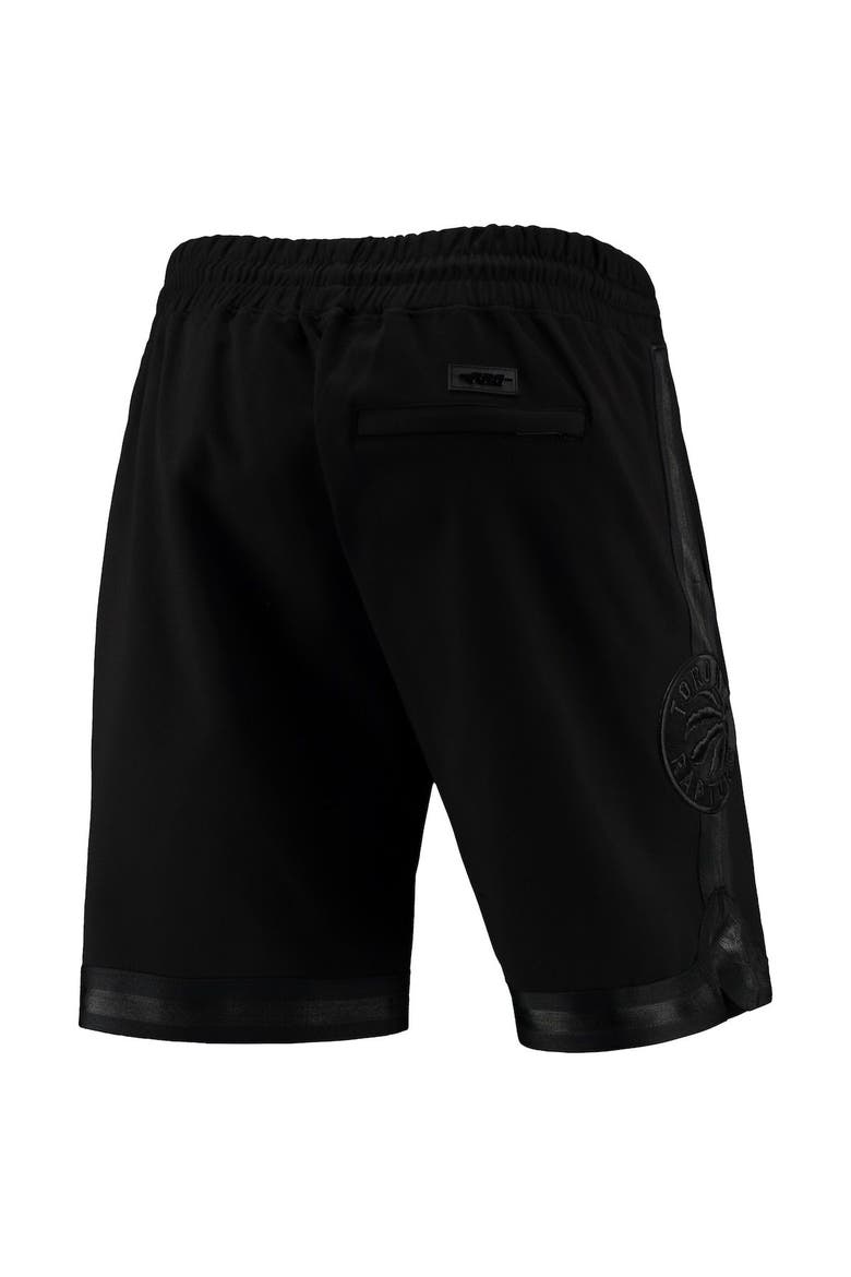 Men's Pro Standard Toronto Raptors Triple Black Gloss Shorts, Alternate, color, Black