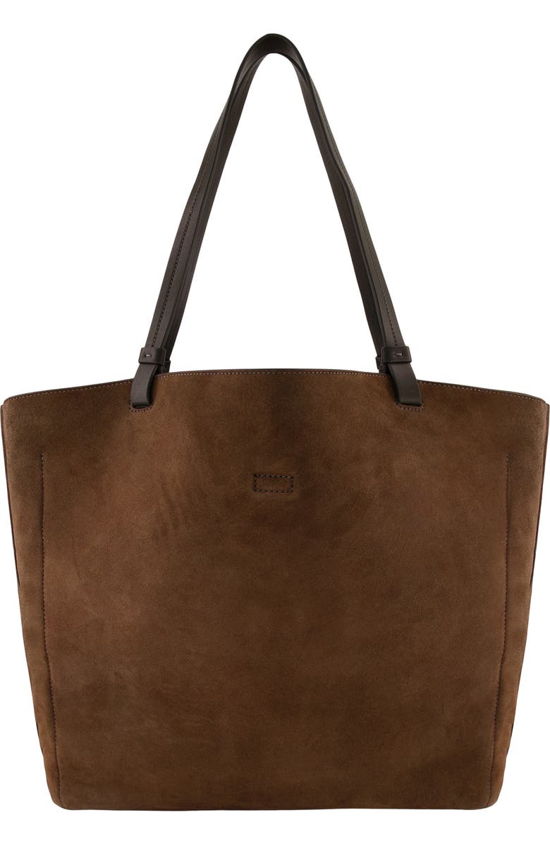 Vince Ava Leather Tote, Alternate, color, Chocolate