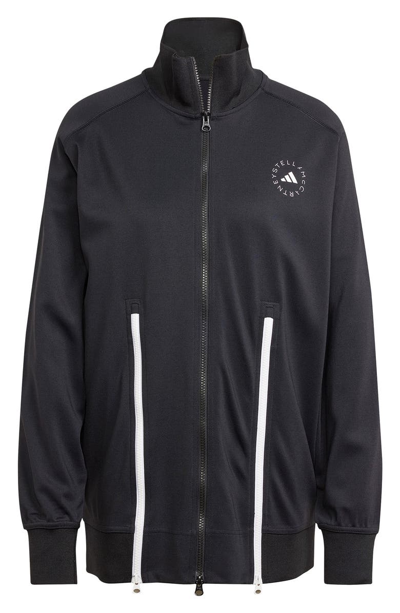 adidas Stella McCartney Split Hem Track Jacket, Alternate, color, Black