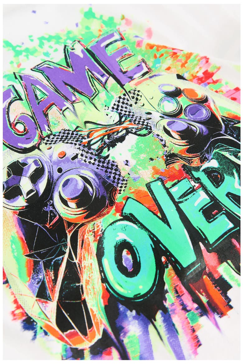 Kids' Game On Cotton Graphic T-Shirt, Alternate, color, WHITE