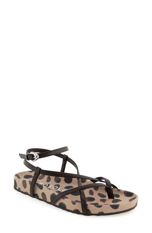 AEROSOLES AEROSOLES LEERA ANKLE STRAP FLAT SANDAL 