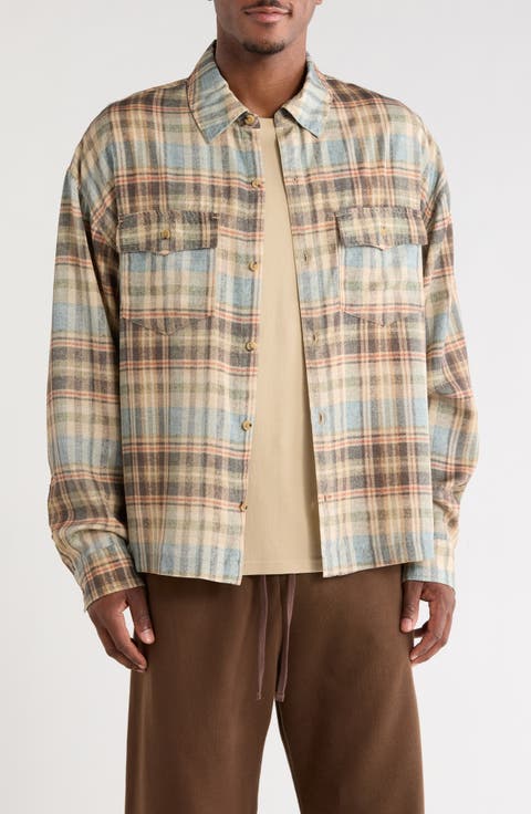 Cody Plaid Flannel Button-Up Shirt