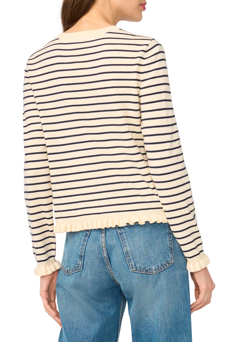 Ruffle Cardigan, Alternate, color, ANGORA