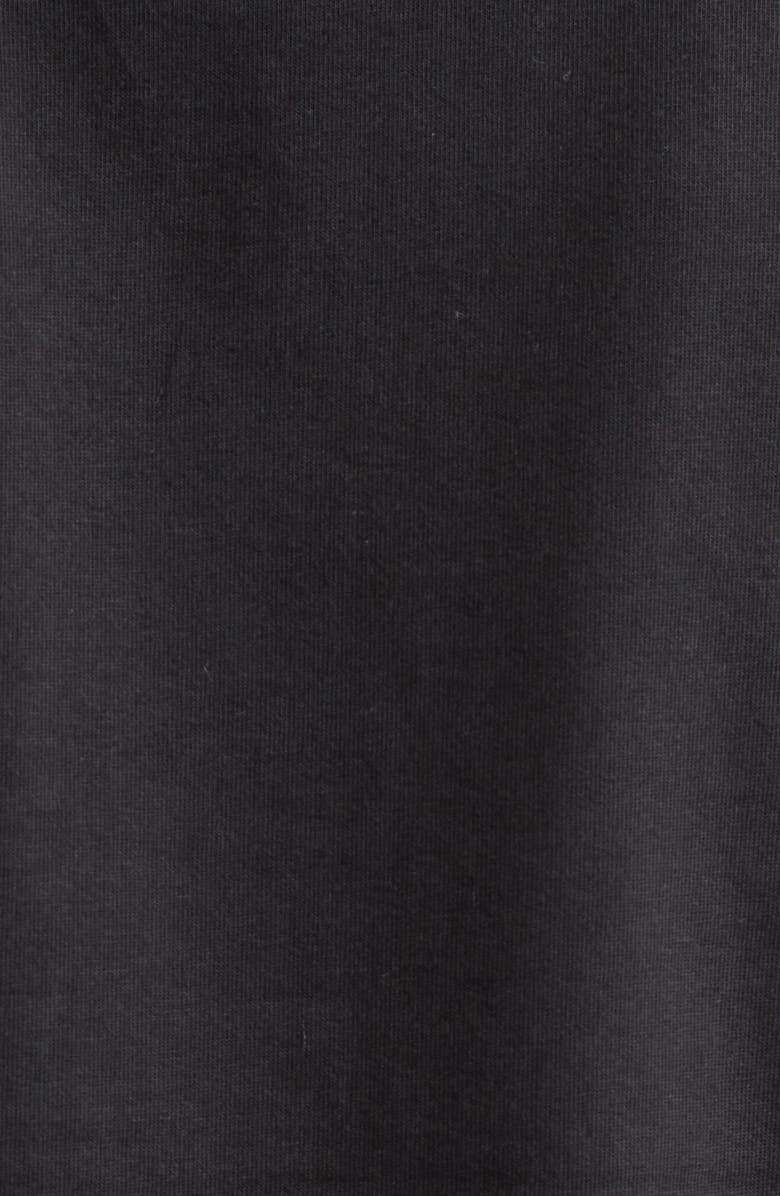 Alexander Wang Puff Logo Shrunken Cotton Jersey T-Shirt, Alternate, color, Black