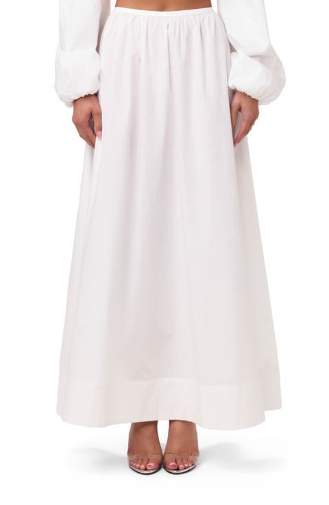 Shirting Flare Maxi Skirt