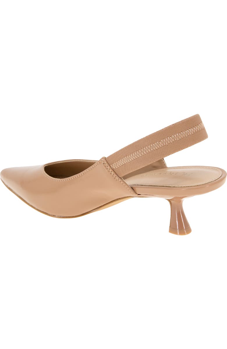BCBGeneration Kayla Pointed Toe Kitten Heel Pump, Alternate, color, Tan Patent