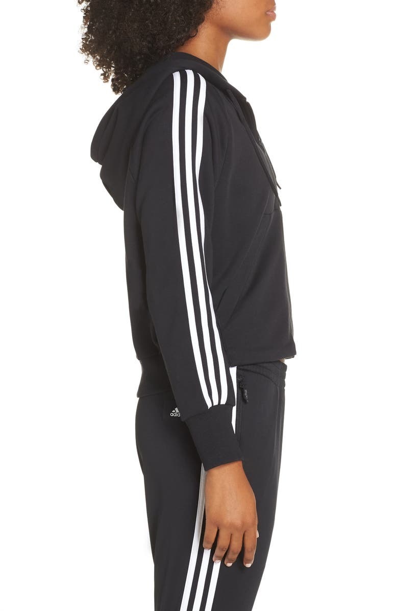 adidas MH 3S Zip Hoodie, Alternate, color, 