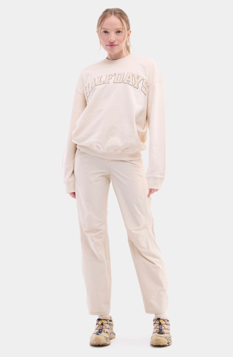 Halfdays Cotton Graphic Sweatshirt, Alternate, color, Oatmilk