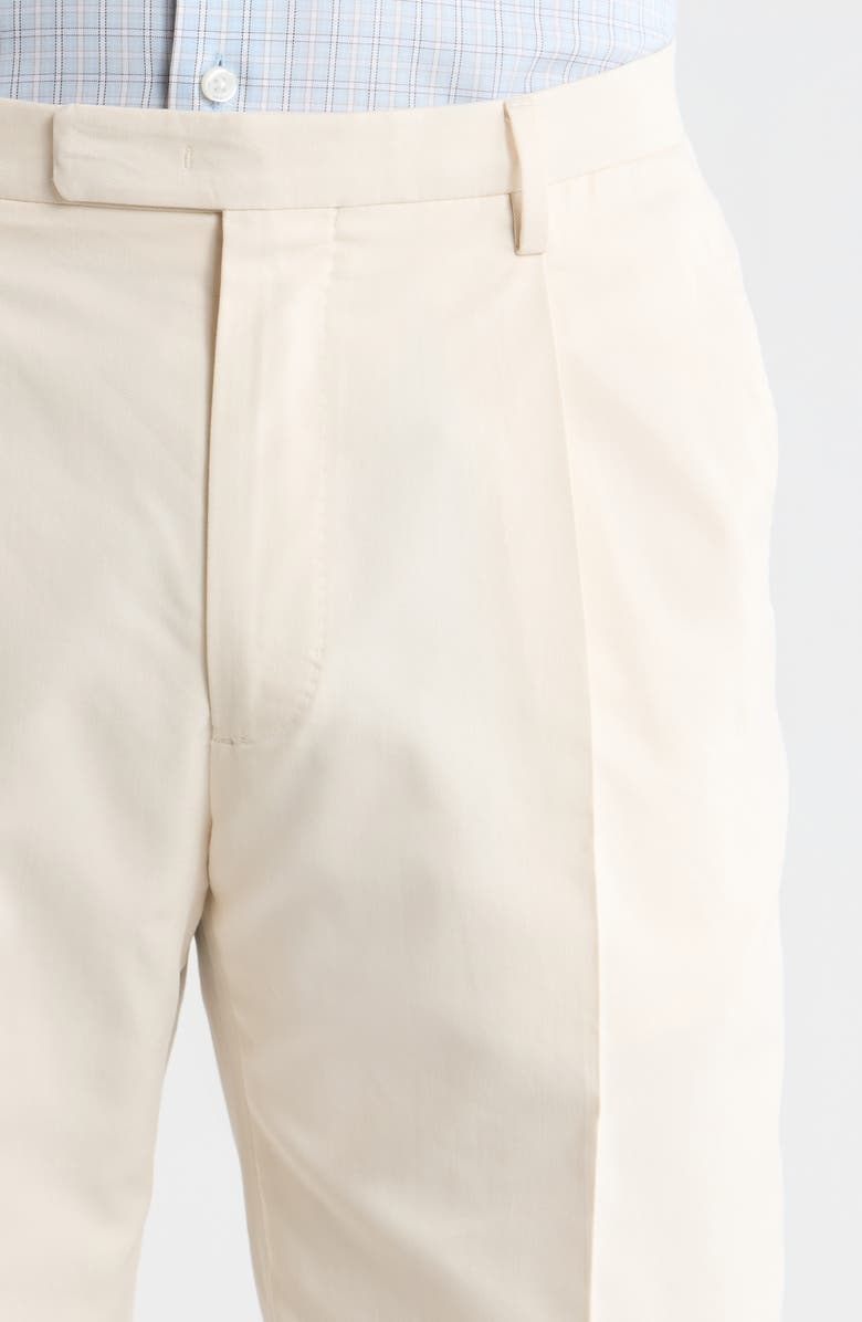 Boglioli Relaxed Pleated Trousers, Alternate, color, Cream