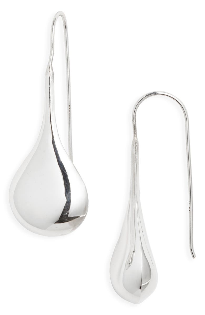 Child of Wild Moon Drop Thailand Sterling Silver Earrings, Main, color, 