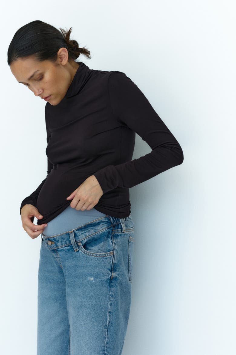 Mama Slim Mom Ankle Jeans, Alternate, color, Denim blue