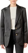 English Factory Heart Detailed Satin Blazer
