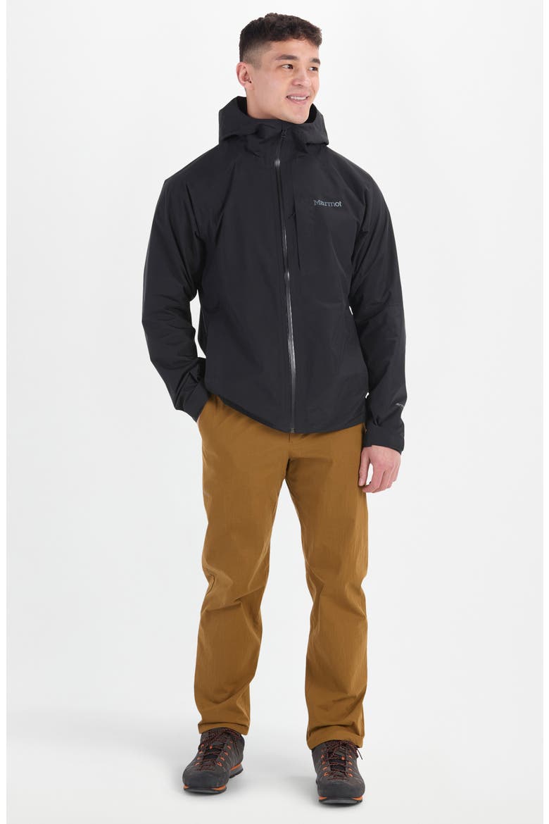 Waypoint Gore-Tex® Waterproof Hooded Jacket, Alternate, color, BLACK