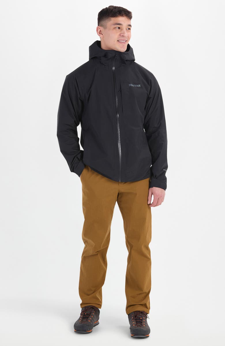 Marmot Waypoint Gore-Tex<sup>®</sup> Waterproof Hooded Jacket, Alternate, color, Black