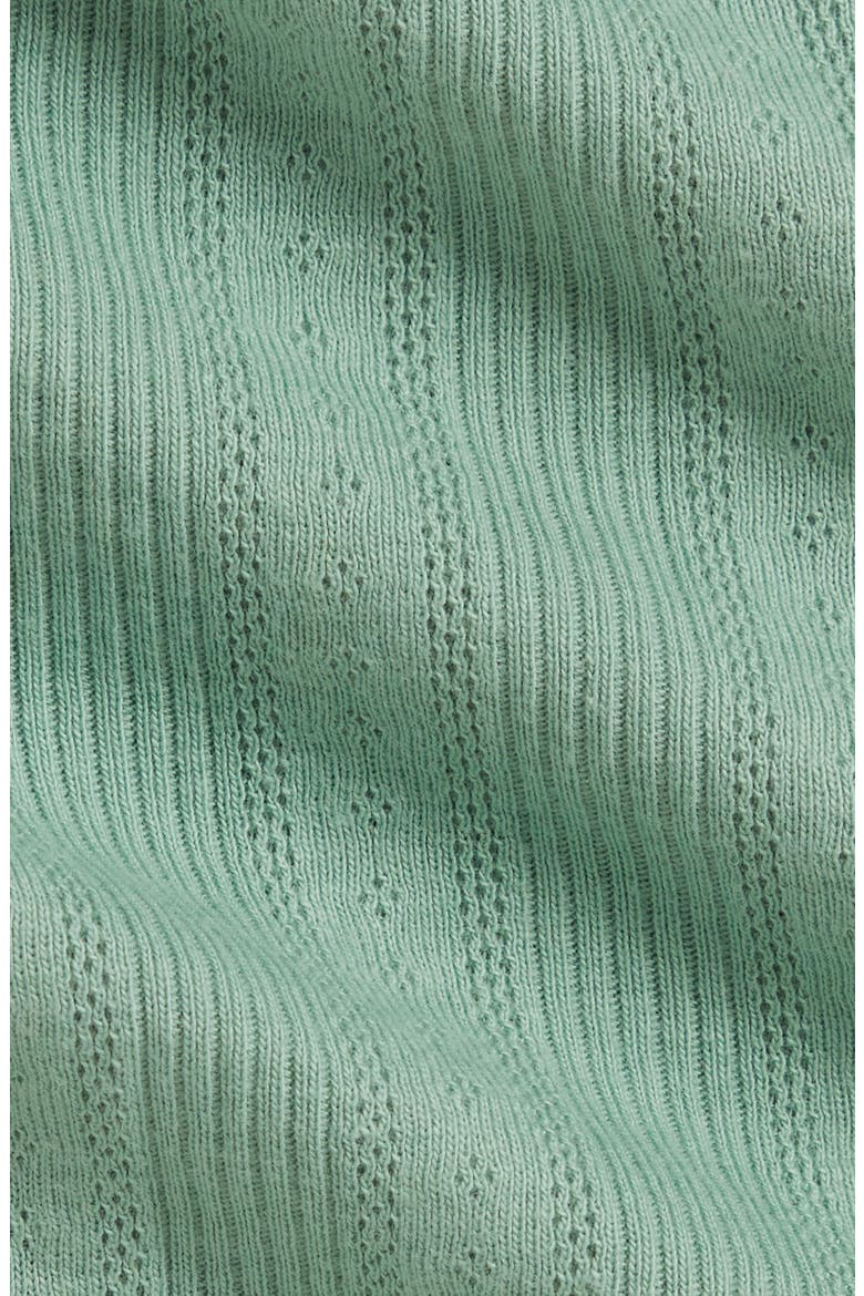 Cotton Pointelle Shortall, Alternate, color, FADED MINT