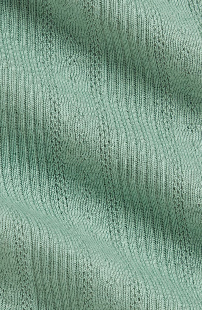 Ralph Lauren Cotton Pointelle Shortall, Alternate, color, Faded Mint