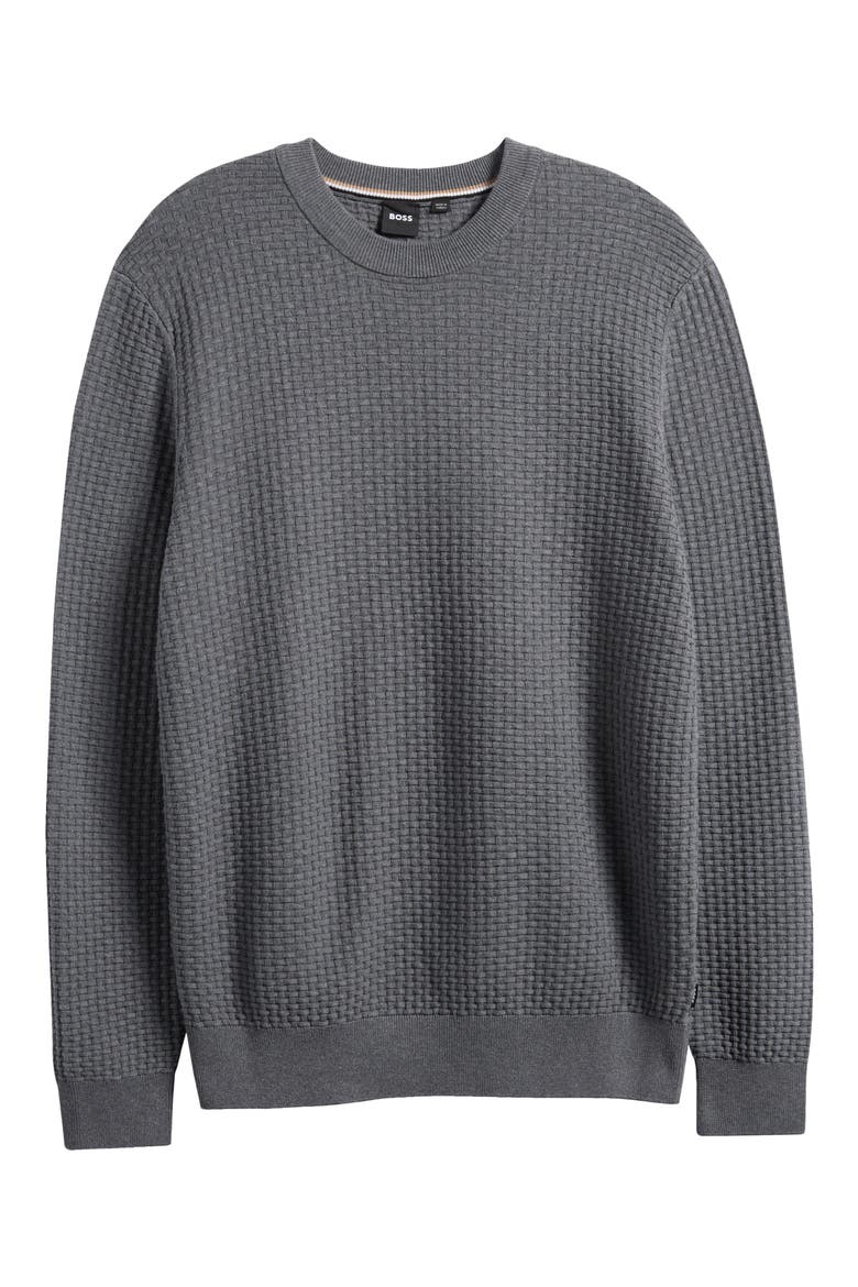 Imberto Textured Sweater, Alternate, color, SILVER
