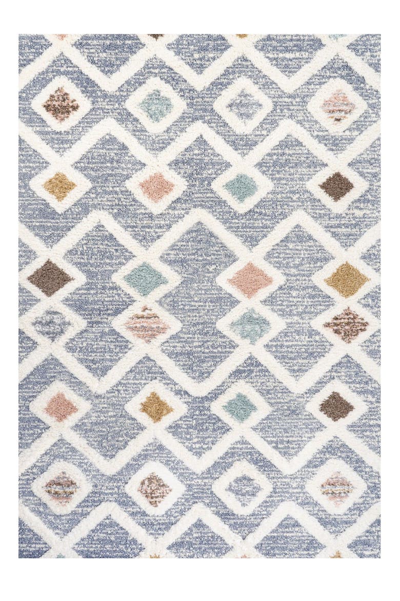 Monique Trellis High-Low Area Rug, Alternate, color, Multi/Gray