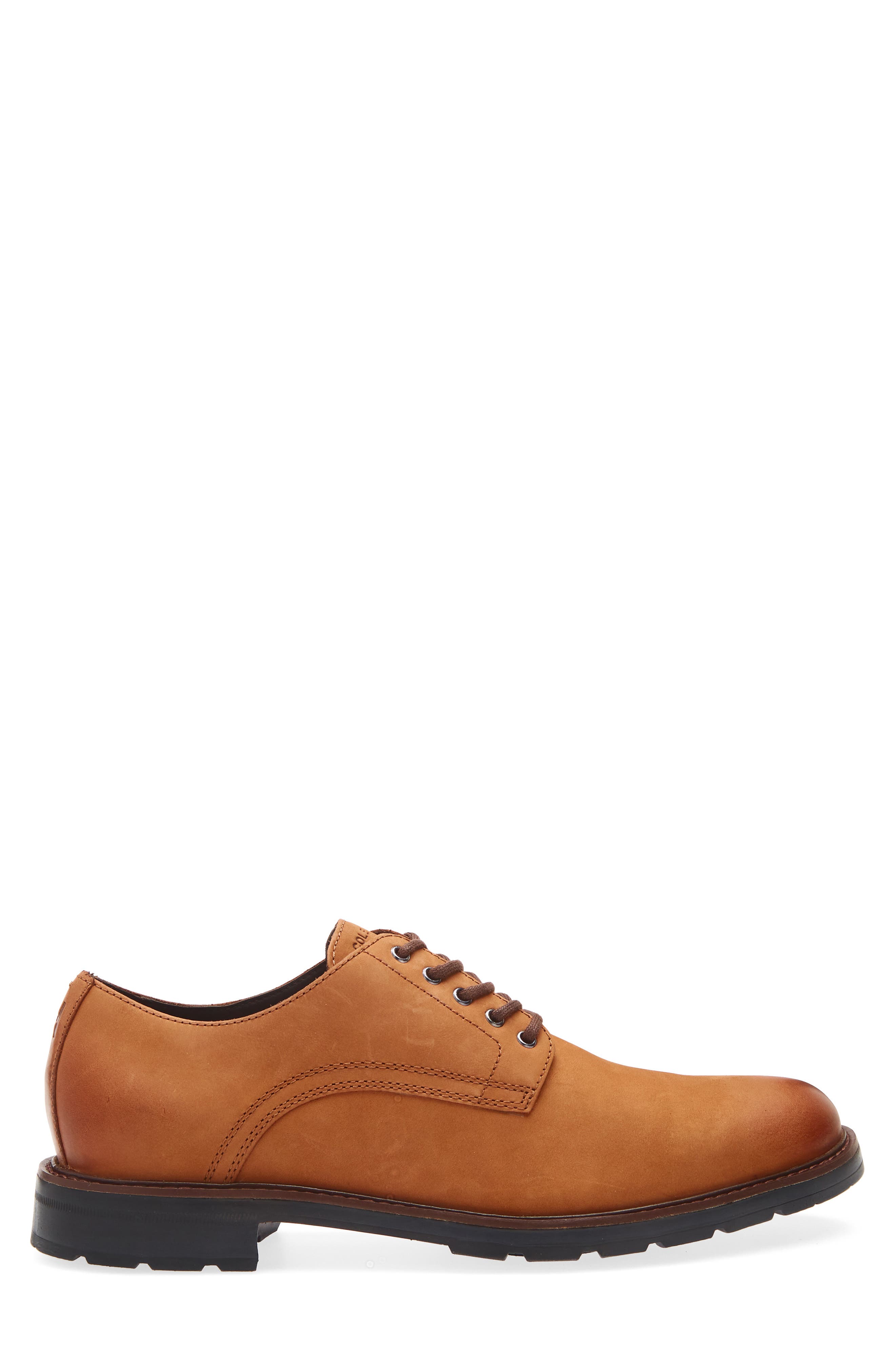 Cole Haan Chamberlin Grand Plain Toe Derby, Alternate, color, British Tan Nubuck / Black