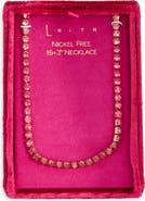 Leith Crystal Tennis Necklace