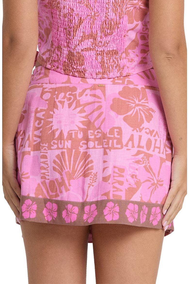 Sun Faded Wrap Miniskirt, Alternate, color, PARTY PINK